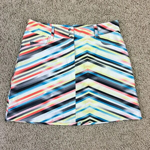 Slazenger striped golf skirt sz 2